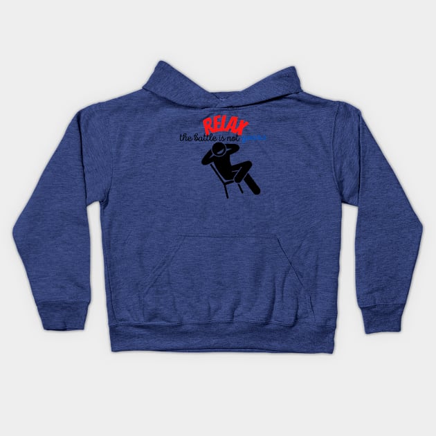 RELAX. The battle is not yours Kids Hoodie by Christian custom designz